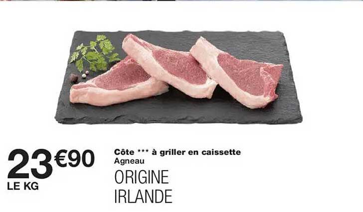 Côte *** à griller en caissette