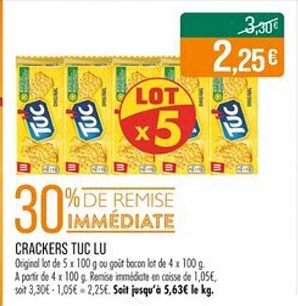CRACKERS TUC LU