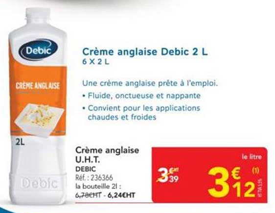 Crème anglaise Debic 2 L