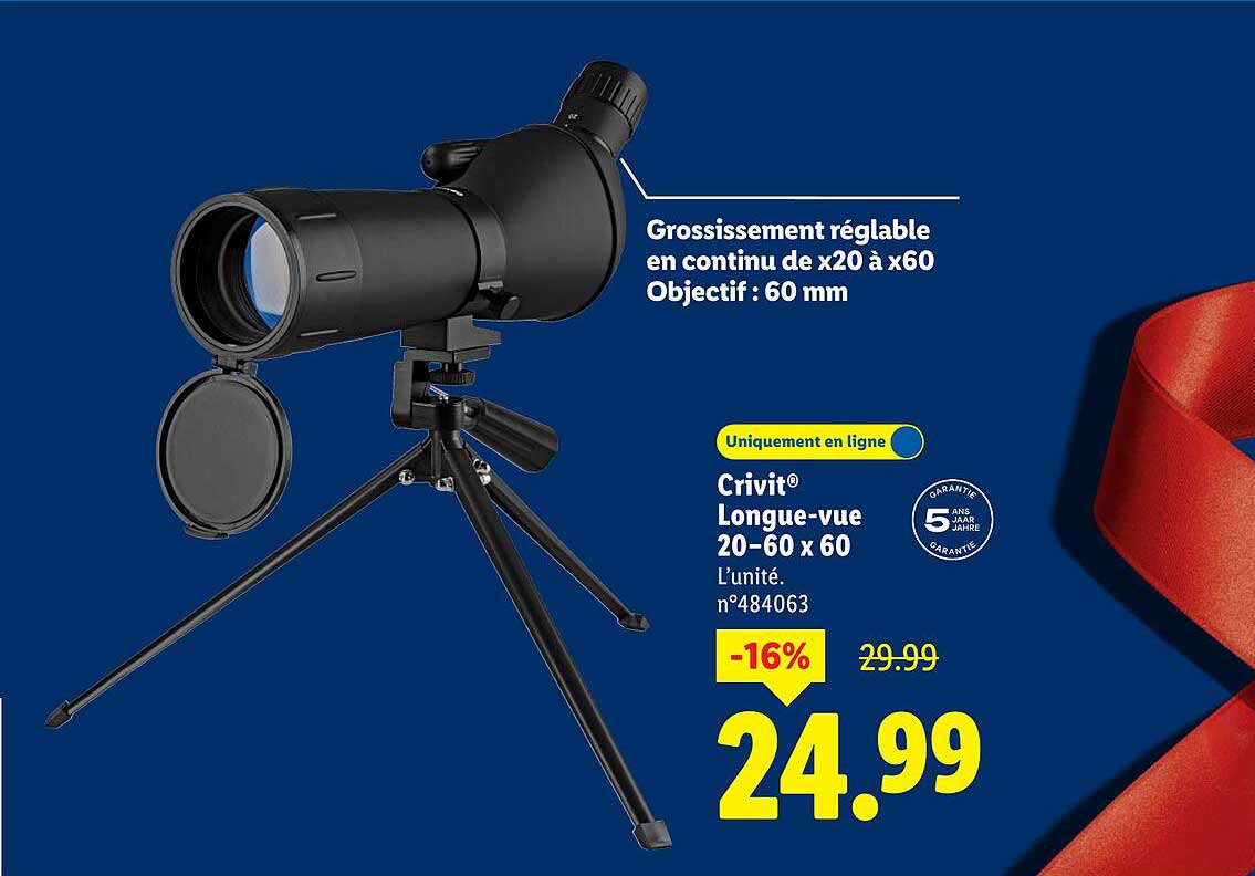 Crivit® Longue-vue 20-60 x 60