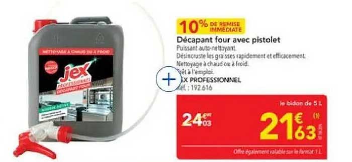 Décapant four avec pistolet