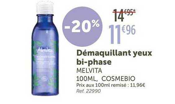 Démaquillant yeux bi-phase