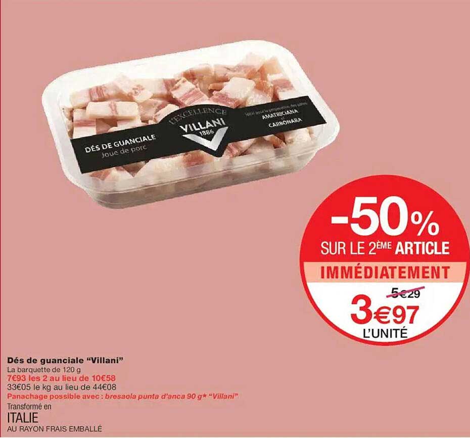 Dés de guanciale "Villani"