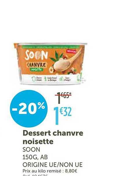 Dessert chanvre noisette