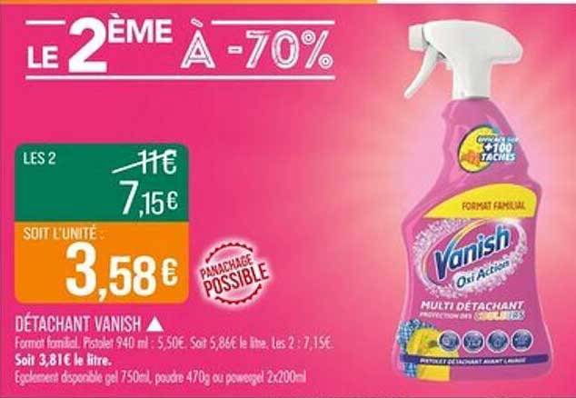 DÉTACHANT VANISH