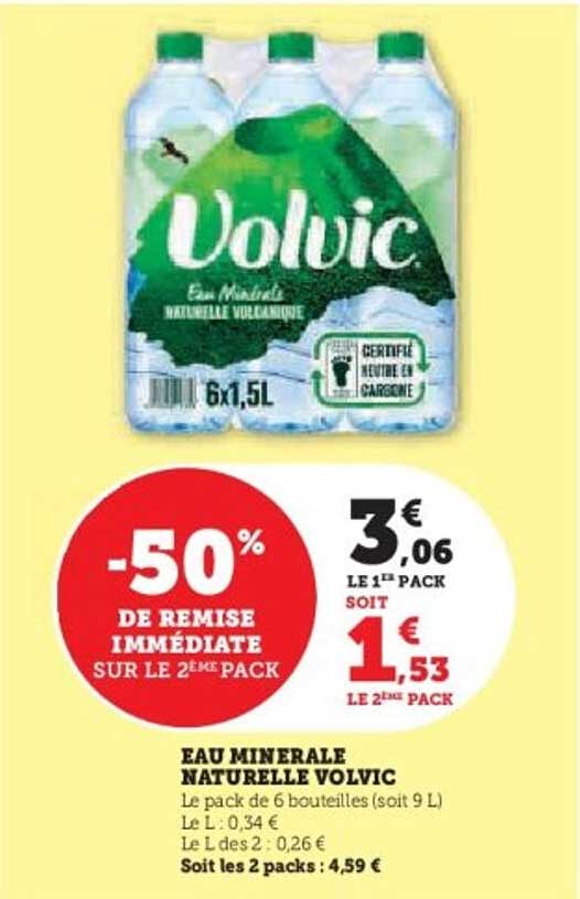 EAU MINÉRALE NATURELLE VOLVIC