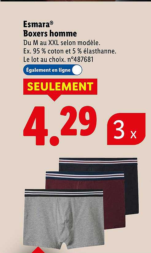 Esmara® Boxers homme