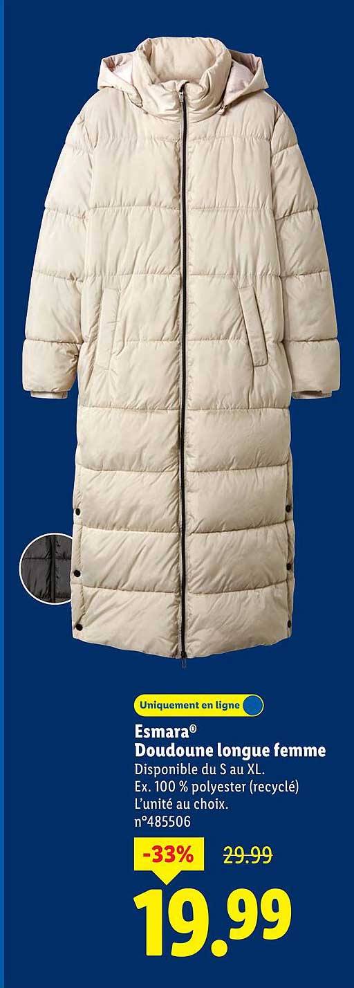 Esmara® Doudoune longue femme