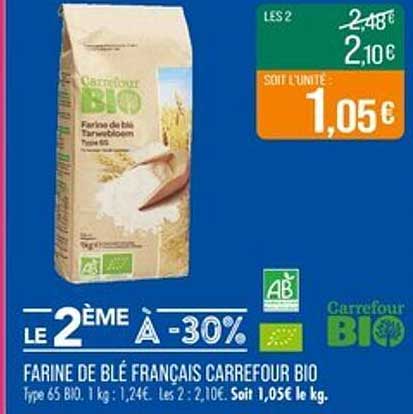 Farine de blé français Carrefour Bio