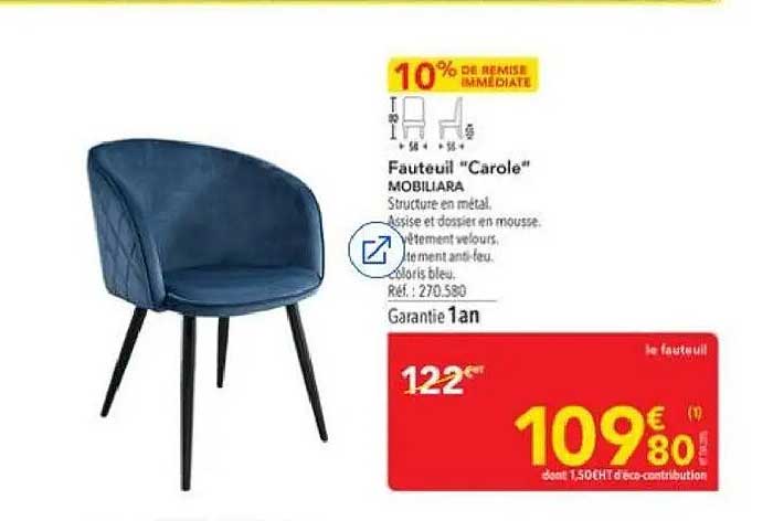 Fauteuil "Carole"