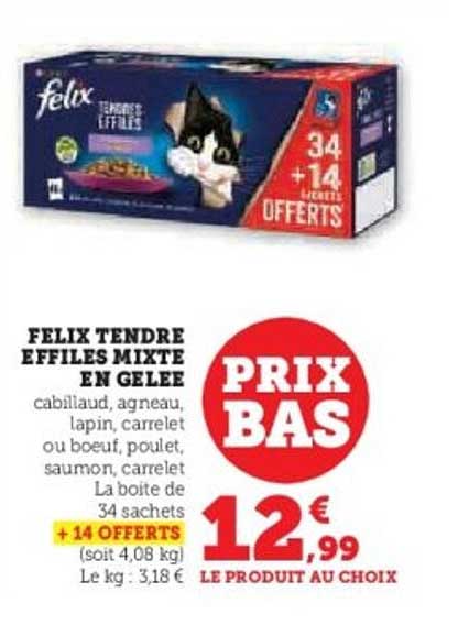 FELIX TENDRE EFFILÉS MIXTE EN GELÉE