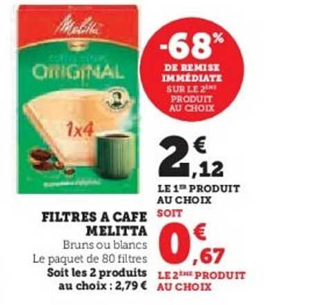 FILTRES A CAFE MELITTA