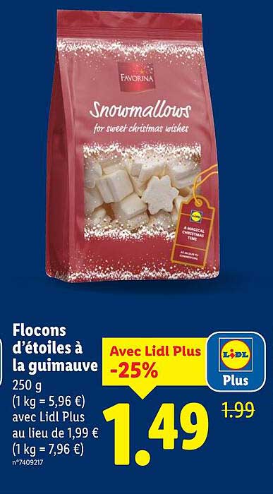 Flocons d’étoiles à la guimauve