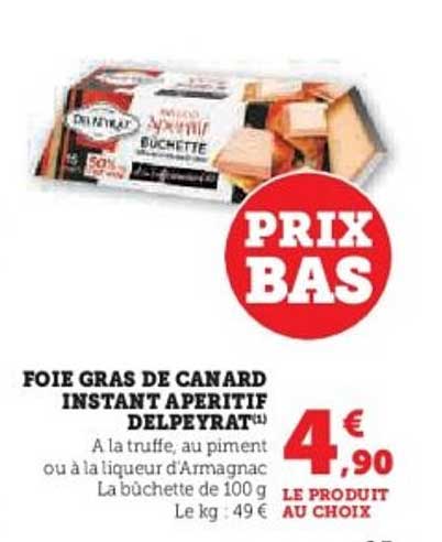 FOIE GRAS DE CANARD INSTANT APERITIF DELPEYRAT