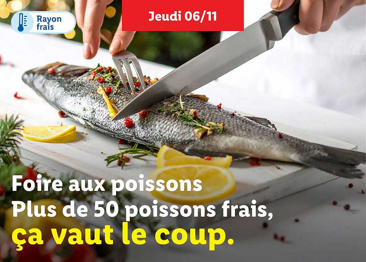 Foire aux poissons Plus de 50 poissons frais, ça vaut le coup.