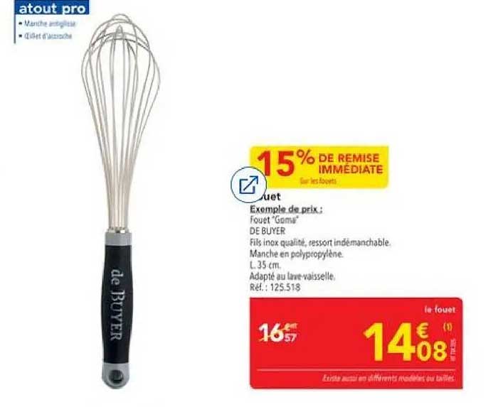 Fouet 'Gomma' DE BUYER