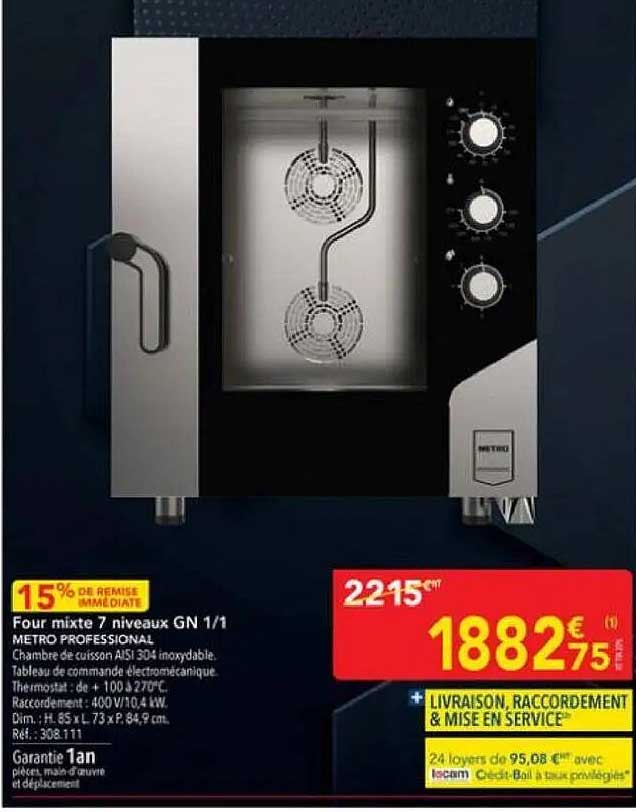 Four mixte 7 niveaux GN 1/1 METRO PROFESSIONAL