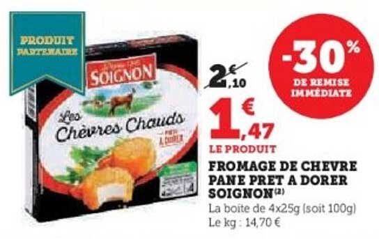 FROMAGE DE CHEVRE PANE PRET A DORER SOIGNON
