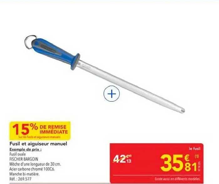 Fusil et aiguiseur manuel