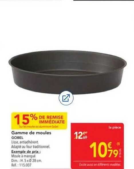 Gamme de moules GOBEL