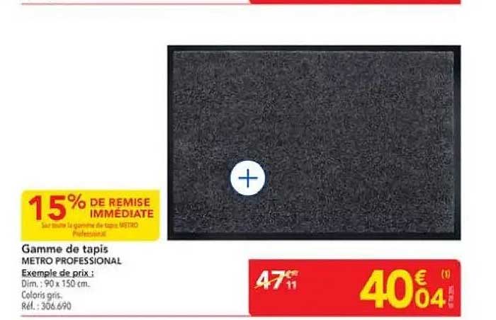 Gamme de tapis METRO PROFESSIONAL