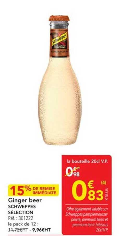 Ginger beer SCHWEPPES SÉLECTION
