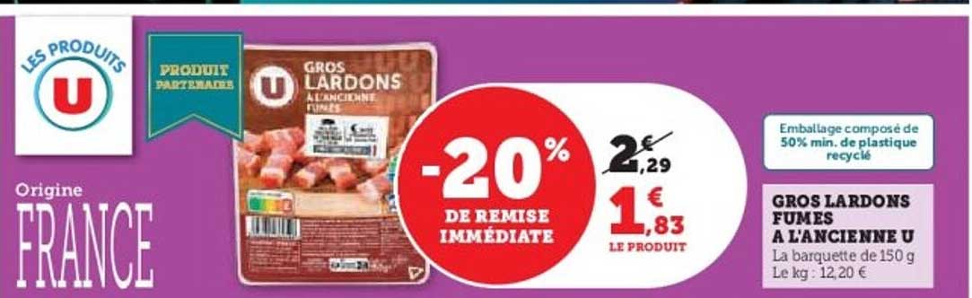 GROS LARDONS FUMES A L'ANCIENNE U