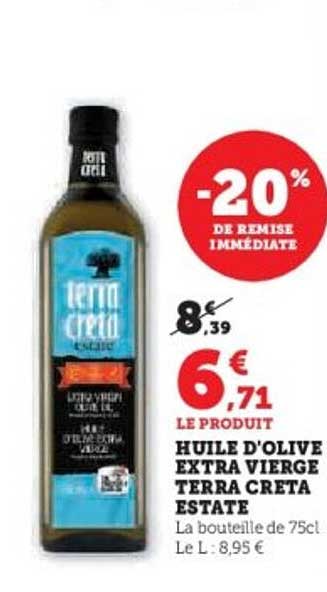 HUILE D'OLIVE EXTRA VIERGE TERRA CRETA ESTATE