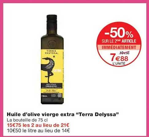 Huile d'olive vierge extra “Terra Delyssa”