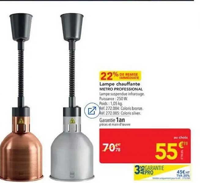 Lampe chauffante METRO PROFESSIONAL