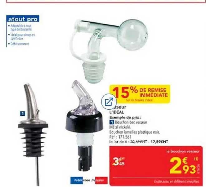 Le bouchon verseur L'IDÉAL