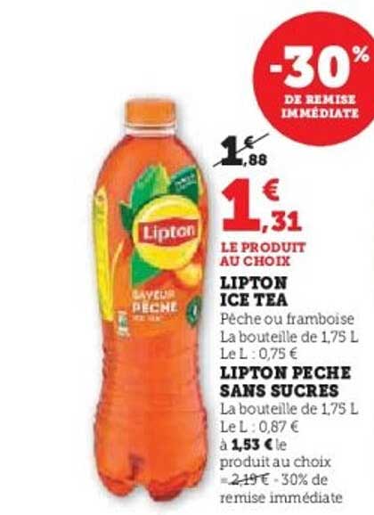 LE PRODUIT AU CHOIX - LIPTON ICE TEA