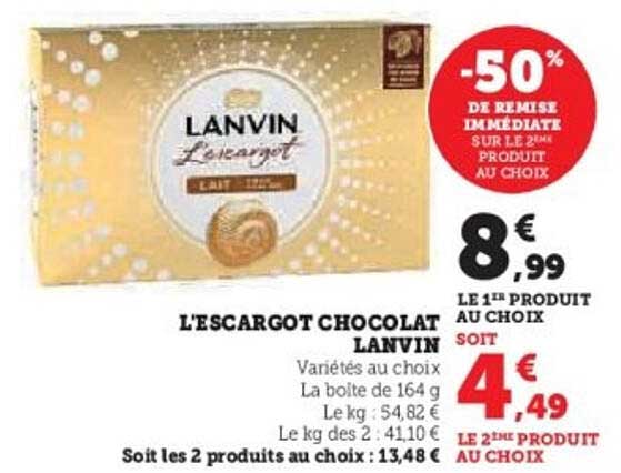 L'ESCARGOT CHOCOLAT LANVIN