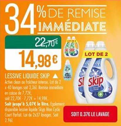 LESSIVE LIQUIDE SKIP