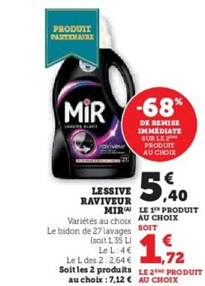 LESSIVE RAVIVEUR MIR