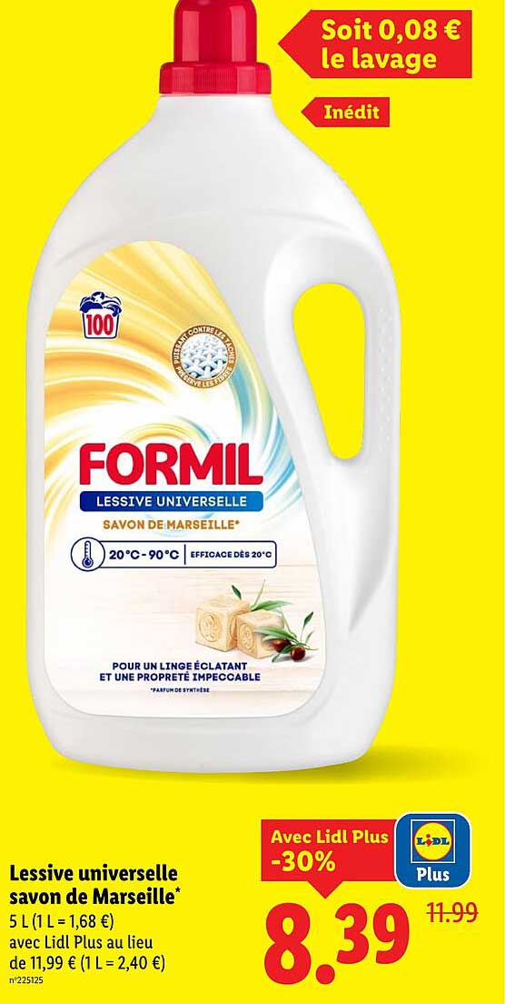 Lessive universelle savon de Marseille*