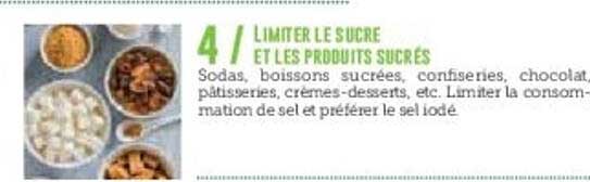 Limiter le sucre et les produits sucrés