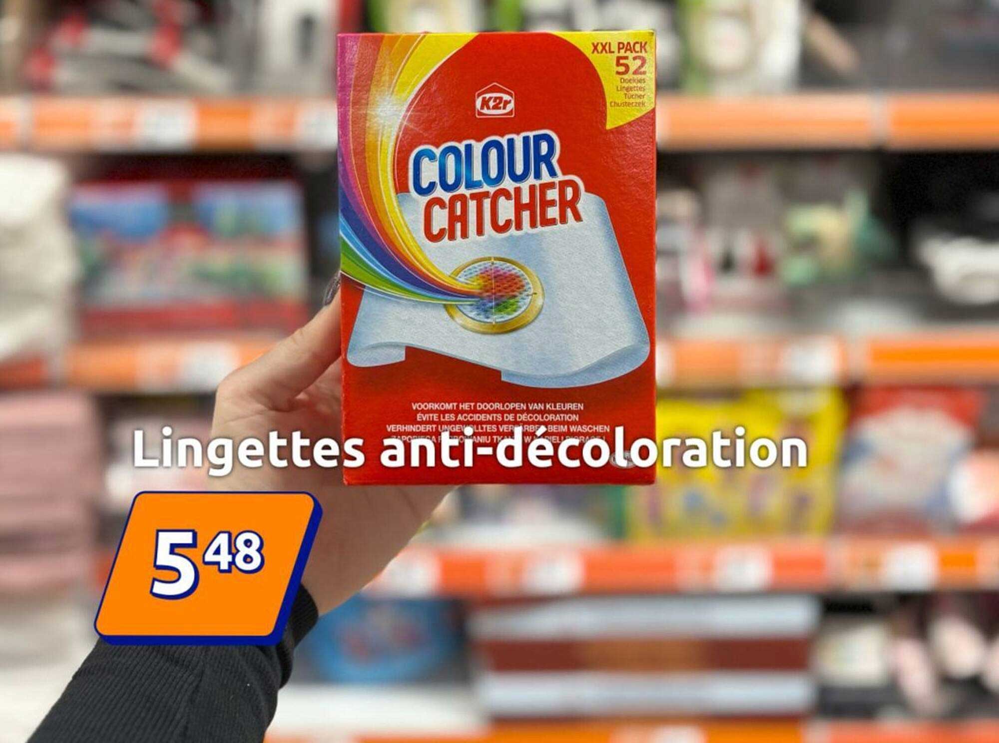 Lingettes anti-déc coloration