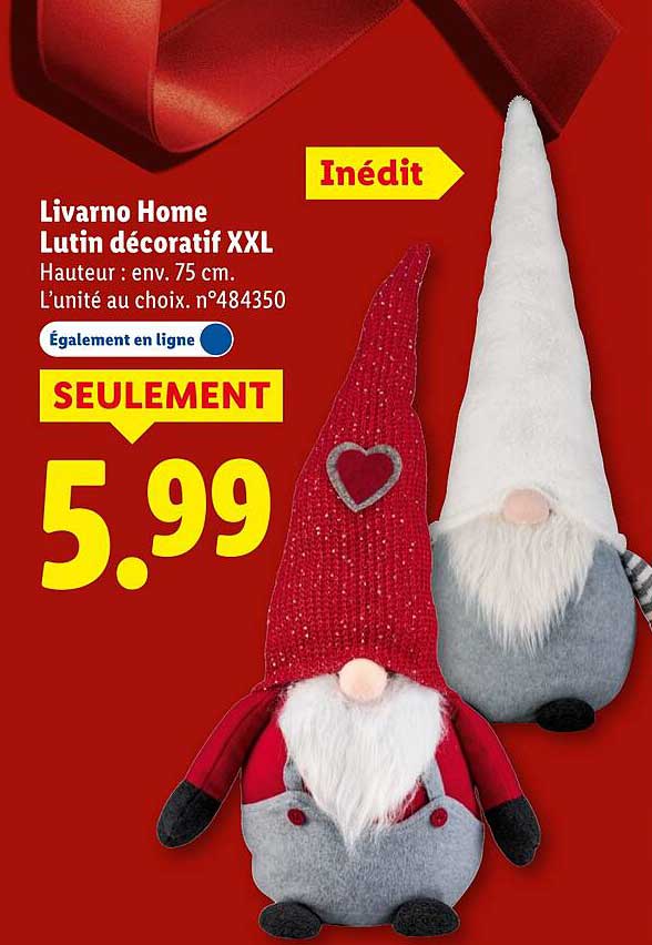 Livarnio Home Lutin décoratif XXL