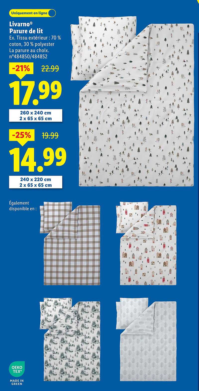 Livarno® Parure de lit