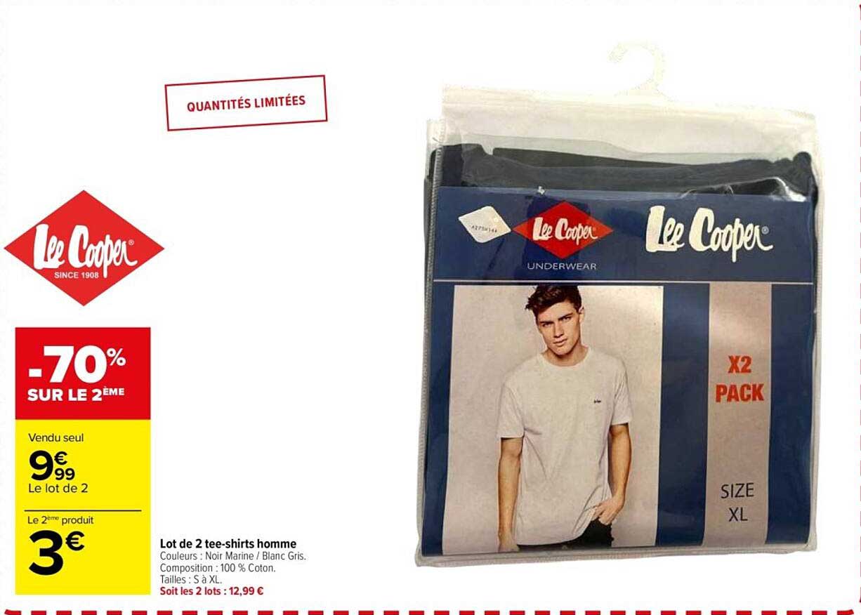 Lot de 2 tee-shirts homme