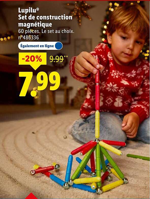 Lupilu® Set de construction magnétique