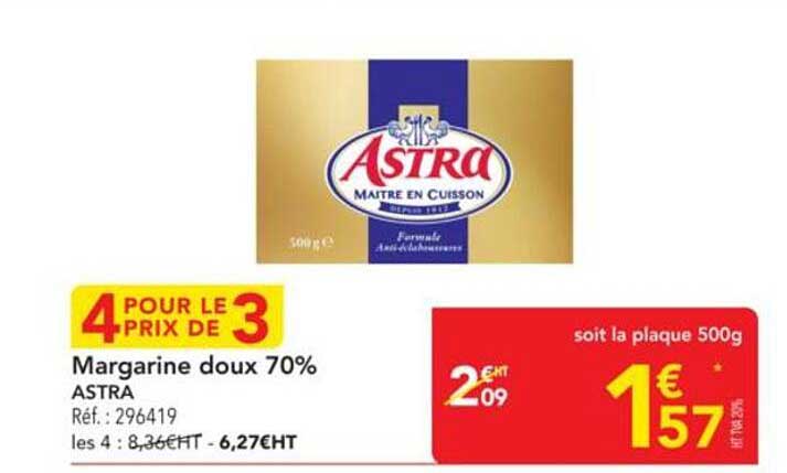 Margarine doux 70% ASTRA