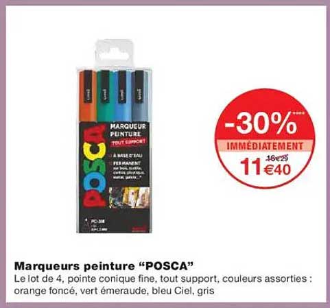 Marqueurs peinture “POSCA”