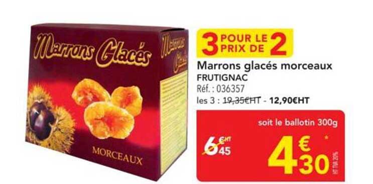 Marrons glacés morceaux