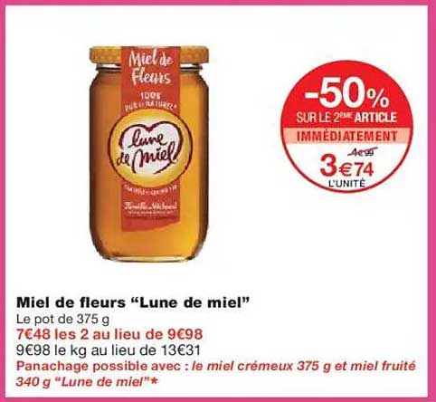 Miel de fleurs “Lune de miel”