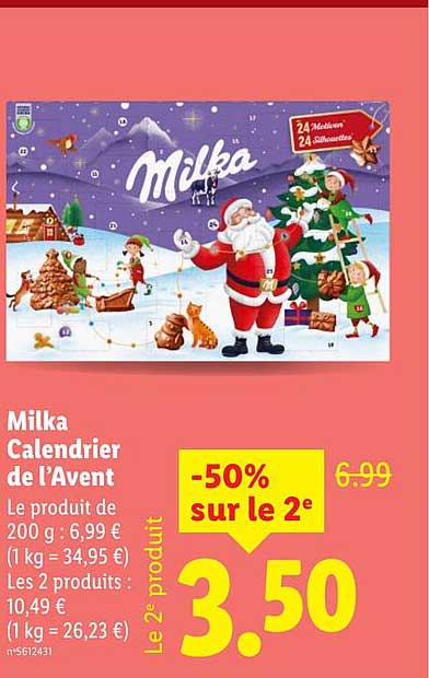 Milka Calendrier de l’Avent