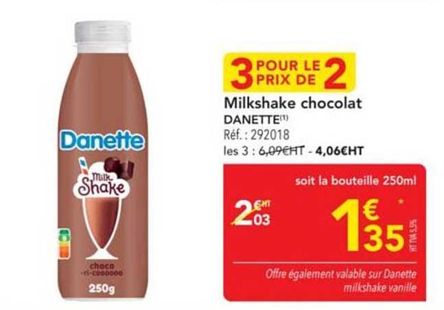 Milkshake chocolat DANETTE