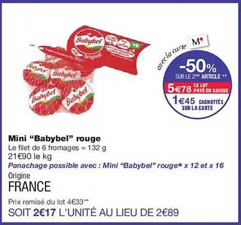 Mini "Babybel" rouge