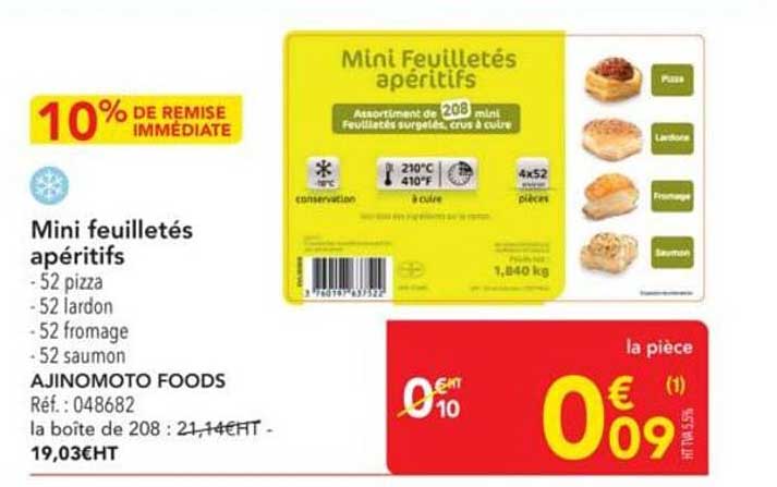 Mini feuilletés apéritifs